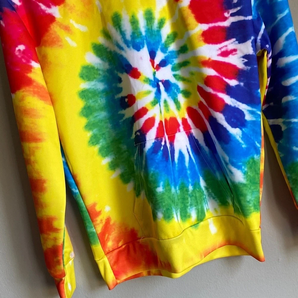 Vibrant Spiral Tie-Dye Sweatshirt